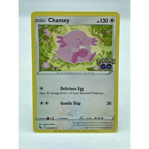 Chansey 051/078 Stamped Pokémon GO Non-Holo Pokémon TCG‎ Mint Unplayed